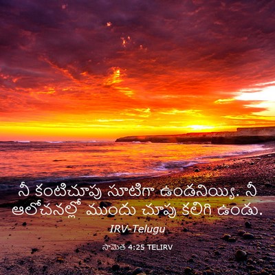 Picture 03 - సామెత 4:25 TELIRV - నీ కంటిచూపు - Bible Verse Picture