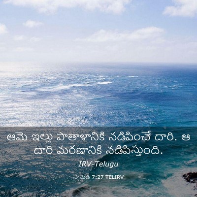 Picture 03 - సామెత 7:27 TELIRV - ఆమె ఇల్లు - Bible Verse Picture