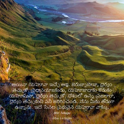 Picture 03 - హగ్గయి 2:4 TELIRV - అయినా యెహోవా - Bible Verse Picture