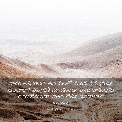 Picture 03 - హబక్కూకు 1:17 TELIRV - వాడు అస్తమానం తన - Bible Verse Picture