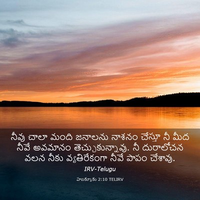 Picture 03 - హబక్కూకు 2:10 TELIRV - నీవు చాలా మంది - Bible Verse Picture