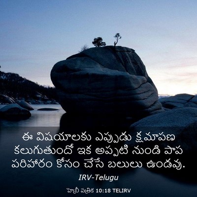 Picture 03 - హెబ్రీ పత్రిక 10:18 TELIRV - ఈ విషయాలకు - Bible Verse Picture