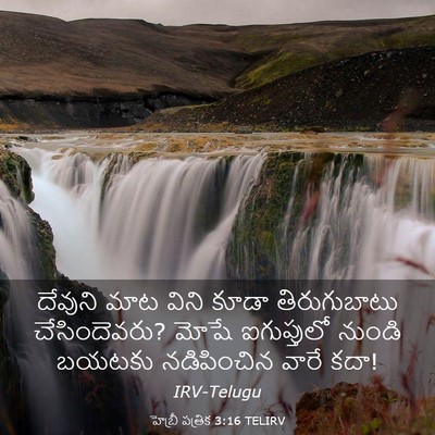 Picture 03 - హెబ్రీ పత్రిక 3:16 TELIRV - దేవుని మాట విని - Bible Verse Picture