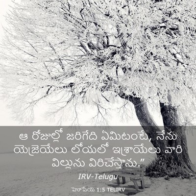 Picture 03 - హోషేయ 1:5 TELIRV - ఆ రోజుల్లో - Bible Verse Picture