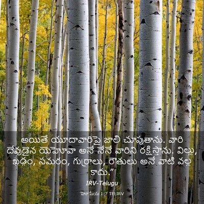Picture 03 - హోషేయ 1:7 TELIRV - అయితే యూదావారిపై - Bible Verse Picture