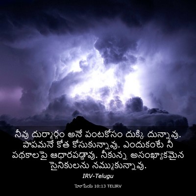 Picture 03 - హోషేయ 10:13 TELIRV - నీవు దుర్మార్గం - Bible Verse Picture
