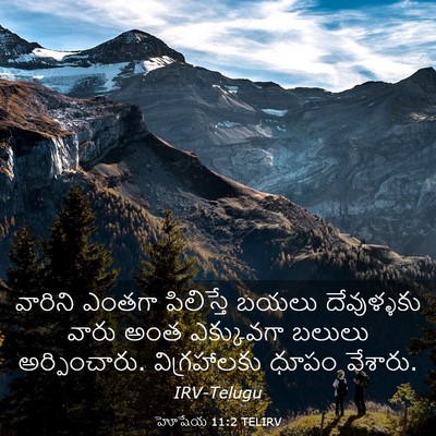 Picture 03 - హోషేయ 11:2 TELIRV - వారిని ఎంతగా - Bible Verse Picture