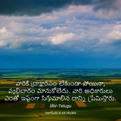 Picture 03 - హోషేయ 4:18 TELIRV - వారికి - Bible Verse Picture