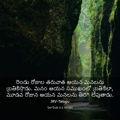 Picture 03 - హోషేయ 6:2 TELIRV - రెండు రోజుల - Bible Verse Picture