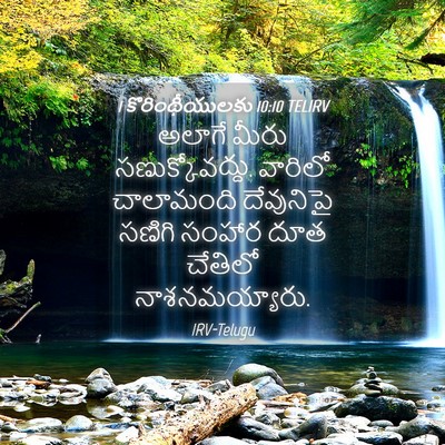Picture 04 - 1 కొరింథీయులకు 10:10 TELIRV - అలాగే మీరు - Bible Verse Picture