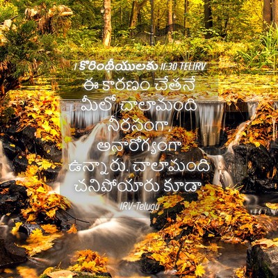 Picture 04 - 1 కొరింథీయులకు 11:30 TELIRV - ఈ కారణం చేతనే మీలో - Bible Verse Picture