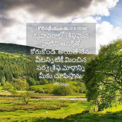 Picture 04 - 1 కొరింథీయులకు 12:31 TELIRV - కృపావరాల్లో - Bible Verse Picture