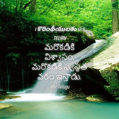 Picture 04 - 1 కొరింథీయులకు 12:9 TELIRV - మరొకడికి - Bible Verse Picture