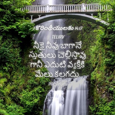 Picture 04 - 1 కొరింథీయులకు 14:17 TELIRV - నీకై నీవు బాగానే - Bible Verse Picture