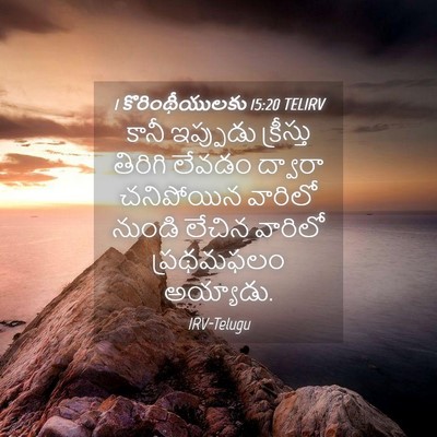 Picture 04 - 1 కొరింథీయులకు 15:20 TELIRV - కానీ ఇప్పుడు - Bible Verse Picture