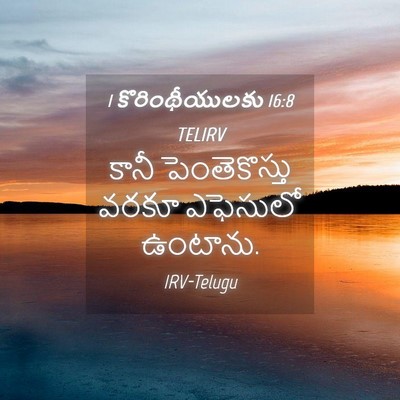 Picture 04 - 1 కొరింథీయులకు 16:8 TELIRV - కానీ పెంతెకొస్తు - Bible Verse Picture