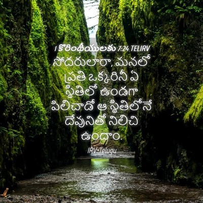 Picture 04 - 1 కొరింథీయులకు 7:24 TELIRV - సోదరులారా, మనలో - Bible Verse Picture
