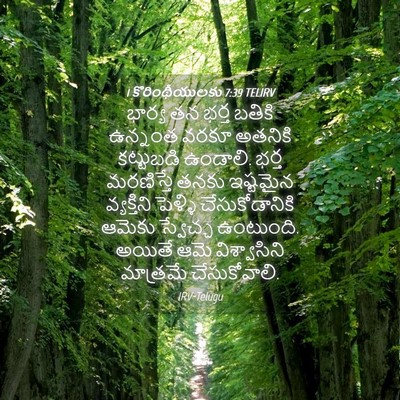 Picture 04 - 1 కొరింథీయులకు 7:39 TELIRV - భార్య తన భర్త - Bible Verse Picture