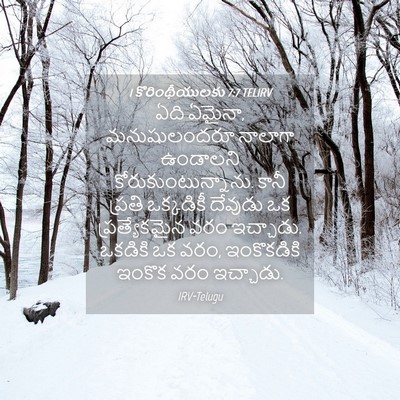 Picture 04 - 1 కొరింథీయులకు 7:7 TELIRV - ఏది ఏమైనా, - Bible Verse Picture