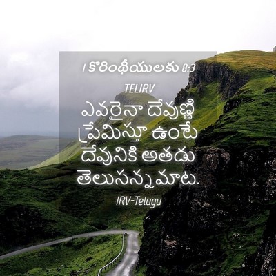 Picture 04 - 1 కొరింథీయులకు 8:3 TELIRV - ఎవరైనా దేవుణ్ణి - Bible Verse Picture