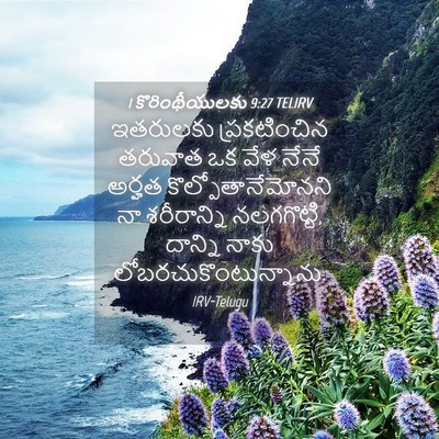 Picture 04 - 1 కొరింథీయులకు 9:27 TELIRV - ఇతరులకు - Bible Verse Picture