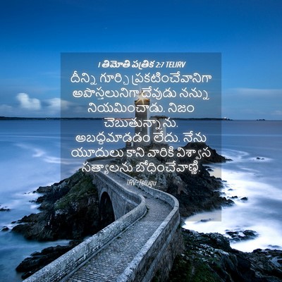 Picture 04 - 1 తిమోతి పత్రిక 2:7 TELIRV - దీన్ని గూర్చి - Bible Verse Picture