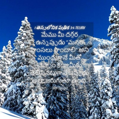 Picture 04 - 1 తెస్సలోనిక పత్రిక 3:4 TELIRV - మేము మీ దగ్గర - Bible Verse Picture