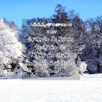 Picture 04 - 1 దినవృత్తాంతాలు 1:10 TELIRV - కూషుకు నిమ్రోదు - Bible Verse Picture