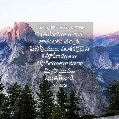 Picture 04 - 1 దినవృత్తాంతాలు 1:12 TELIRV - పత్రుసీయులు అనే - Bible Verse Picture