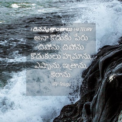 Picture 04 - 1 దినవృత్తాంతాలు 1:41 TELIRV - అనా కొడుకు పేరు - Bible Verse Picture