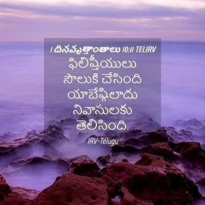 Picture 04 - 1 దినవృత్తాంతాలు 10:11 TELIRV - ఫిలిష్తీయులు - Bible Verse Picture