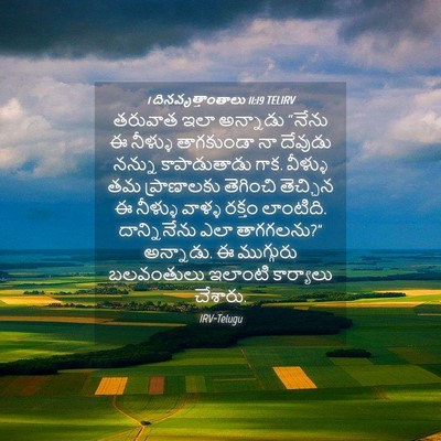 Picture 04 - 1 దినవృత్తాంతాలు 11:19 TELIRV - తరువాత ఇలా - Bible Verse Picture