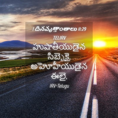 Picture 04 - 1 దినవృత్తాంతాలు 11:29 TELIRV - హుషాతీయుడైన - Bible Verse Picture