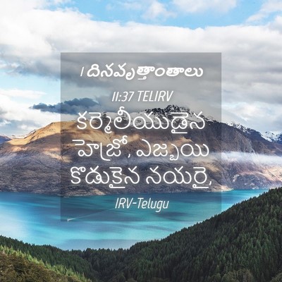 Picture 04 - 1 దినవృత్తాంతాలు 11:37 TELIRV - కర్మెలీయుడైన - Bible Verse Picture