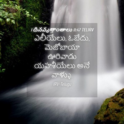 Picture 04 - 1 దినవృత్తాంతాలు 11:47 TELIRV - ఎలీయేలు, ఓబేదు, - Bible Verse Picture