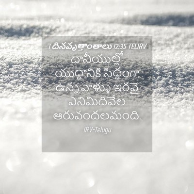 Picture 04 - 1 దినవృత్తాంతాలు 12:35 TELIRV - దానీయుల్లో - Bible Verse Picture