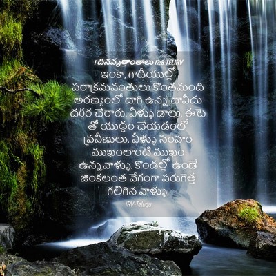 Picture 04 - 1 దినవృత్తాంతాలు 12:8 TELIRV - ఇంకా, గాదీయుల్లో - Bible Verse Picture