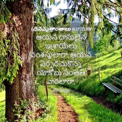Picture 04 - 1 దినవృత్తాంతాలు 16:12 TELIRV - ఆయన దాసులైన - Bible Verse Picture