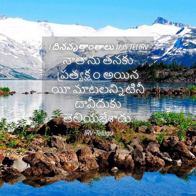 Picture 04 - 1 దినవృత్తాంతాలు 17:15 TELIRV - నాతాను తనకు - Bible Verse Picture