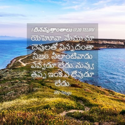 Picture 04 - 1 దినవృత్తాంతాలు 17:20 TELIRV - యెహోవా, మేము మా - Bible Verse Picture