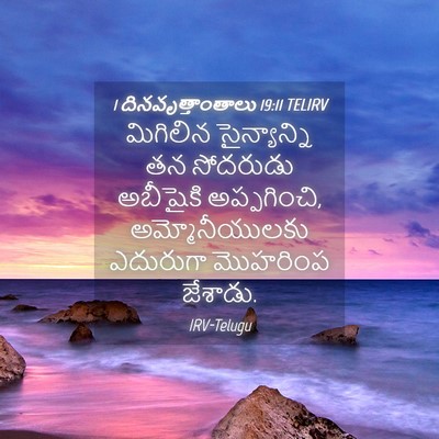 Picture 04 - 1 దినవృత్తాంతాలు 19:11 TELIRV - మిగిలిన - Bible Verse Picture