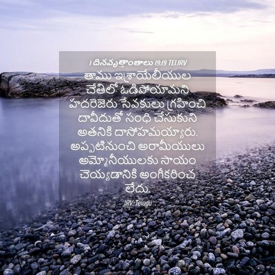 Picture 04 - 1 దినవృత్తాంతాలు 19:19 TELIRV - తాము ఇశ్రాయేలీయుల - Bible Verse Picture