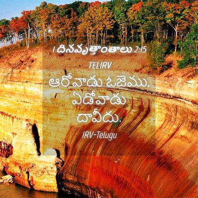 Picture 04 - 1 దినవృత్తాంతాలు 2:15 TELIRV - ఆరోవాడు ఓజెము, - Bible Verse Picture