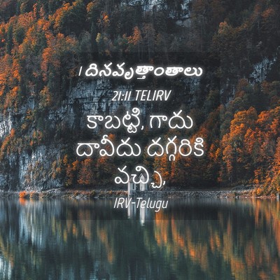 Picture 04 - 1 దినవృత్తాంతాలు 21:11 TELIRV - కాబట్టి, గాదు - Bible Verse Picture