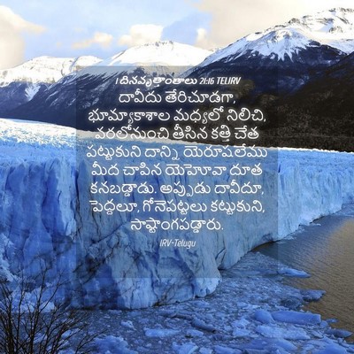 Picture 04 - 1 దినవృత్తాంతాలు 21:16 TELIRV - దావీదు తేరిచూడగా, - Bible Verse Picture