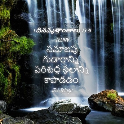 Picture 04 - 1 దినవృత్తాంతాలు 23:31 TELIRV - సమాజపు - Bible Verse Picture
