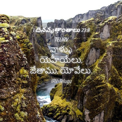Picture 04 - 1 దినవృత్తాంతాలు 23:8 TELIRV - వాళ్ళు యెహీయేలు, - Bible Verse Picture