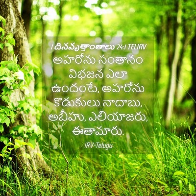 Picture 04 - 1 దినవృత్తాంతాలు 24:1 TELIRV - అహరోను సంతానం - Bible Verse Picture