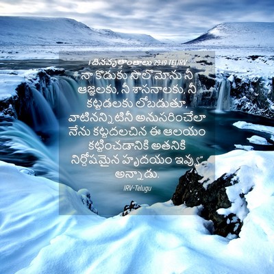 Picture 04 - 1 దినవృత్తాంతాలు 29:19 TELIRV - నా కొడుకు - Bible Verse Picture