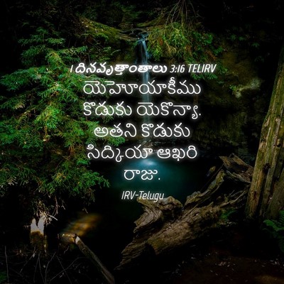 Picture 04 - 1 దినవృత్తాంతాలు 3:16 TELIRV - యెహోయాకీము కొడుకు - Bible Verse Picture